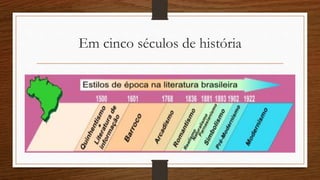 Em cinco séculos de história
 