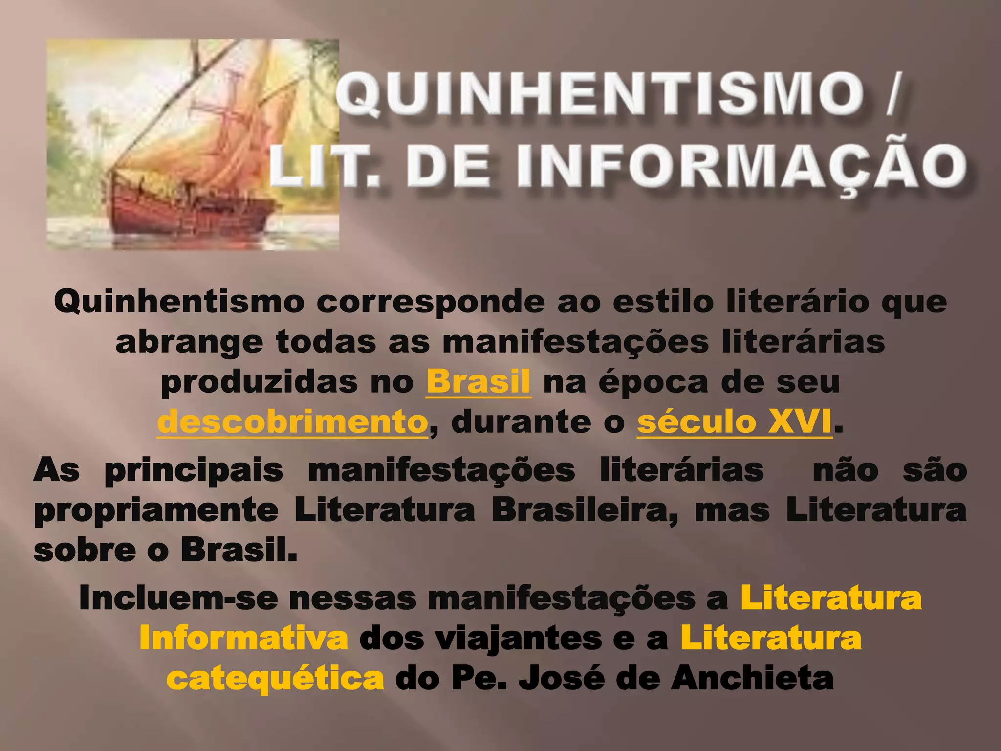 Literatura Brasileira Historico