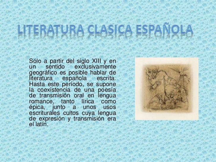 Literatura clasica española