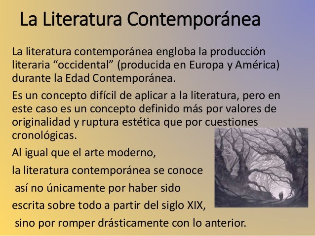 Literatura en la Época Contemporánea