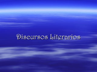 Discursos Literarios 