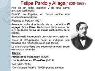 Manuel Ascencio Segura (1805-1871)
 El gran autor teatral del Perú.
 Sus piezas de comedia son entretenidas,
pensadas pa...