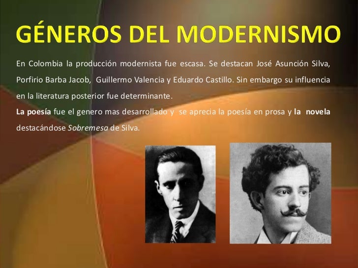 Literatura del romanticismo, costumbrismo y modernismo en