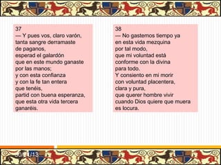 TRAGICOMEDIA DE CALISTO Y MELIBEA
    TRAGICOMEDIA DE CALISTO Y MELIBEA
                 (1502)
                  (1502)

                   CAMBIOS

• Se añaden cinco actos más: la obra pasa a
  tener 21 actos.

• Aparecen interpolaciones, modificaciones      y
  supresiones con respecto al texto anterior.

• La obra pasa de llamarse Comedia a llamarse
  Tragicomedia para justificar su fin trágico.

• Aparece un prólogo del autor donde justifica los
  cambios.

• Esta es la versión que conservamos con el
  título de La Celestina.



                     31/01/13
 