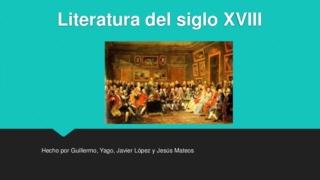 Literatura del siglo xviii