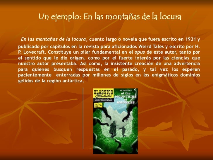 Novela Gótica</li></ul>Los cuentos en la literatura fantástica, son una de las formas creadas por el arte literario para...