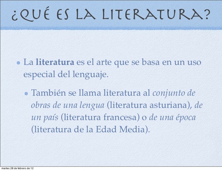 Literatura formas y géneros i