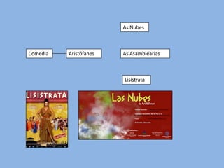 As Nubes



Comedia   Aristófanes   As Asamblearias



                        Lisístrata
 