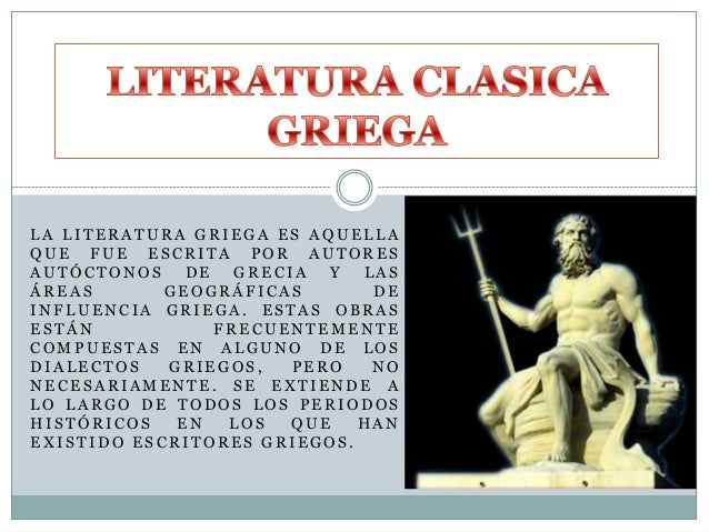 Literatura griega clasica 2 original