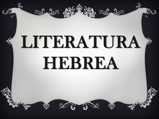 Literatura hebrea