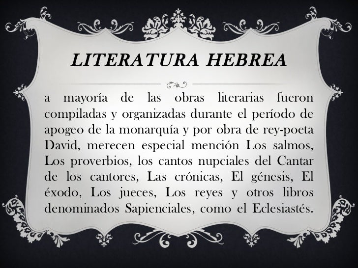 Literatura hebrea 4
