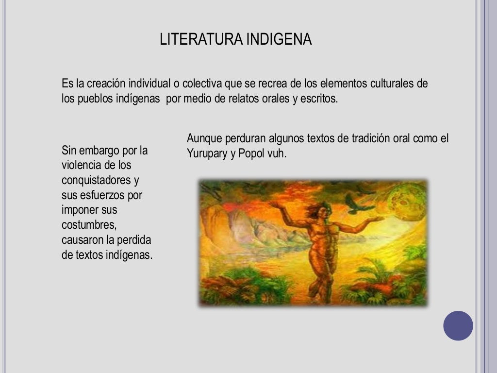 Literatura indigena y colonial colombiana Literatura indigena y colonial colombiana