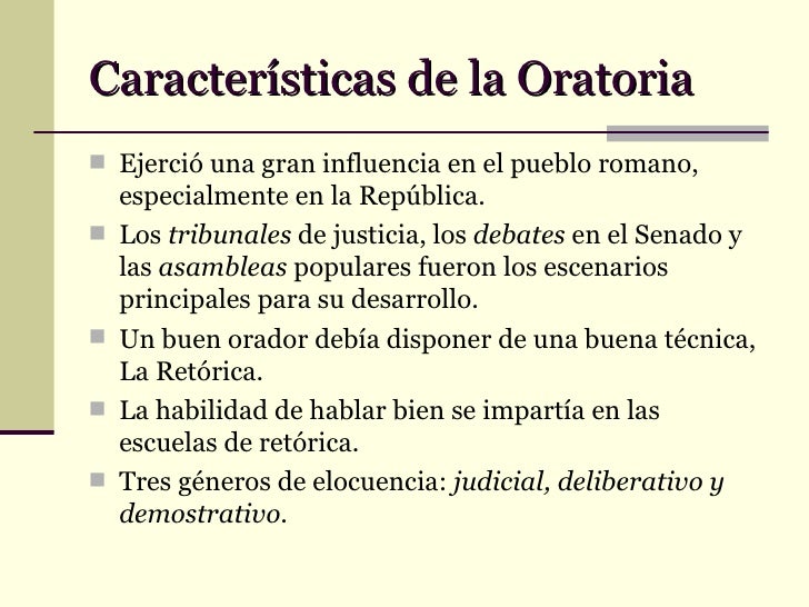 Literatura Latina Oratoria