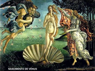 A ARTE DE  SANDRO BOTTICELLI NASCIMENTO DE VÊNUS 