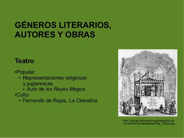 Literatura medieval. Géneros, autores y obras