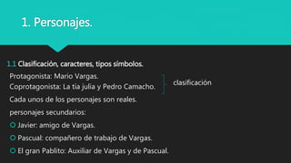 ANÁLISIS DE UN NOVELA: La tía julia y el escribidor. | PPT