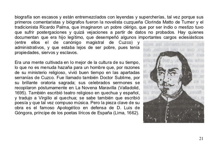 Literatura peruana de la colonia