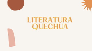 Literatura quechua