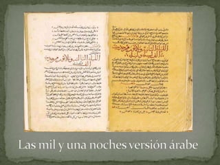 Las mil y una noches versión árabe