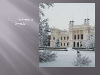 Lund University, Sweden<br />
