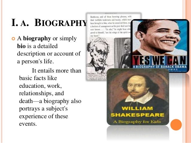 definition of fictional biography