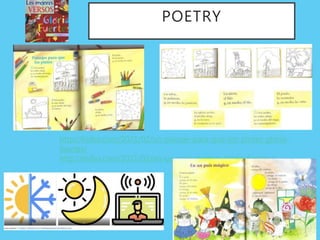 POETRY
http://lisibo.com/2021/02/un-paisaje-para-que-los-pintes-gloria-
fuertes/
http://lisibo.com/2021/02/en-un-pais-magico-gloria-fuertes/
 