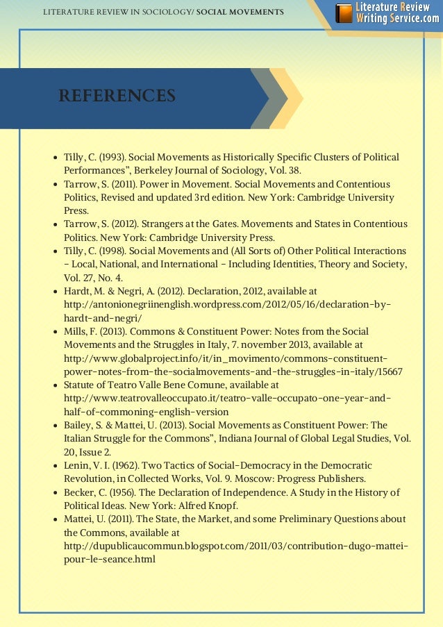 Asa literature review format picture