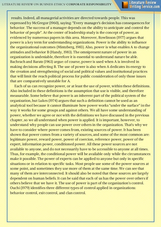 How To Write a Literature Review - Sample & Example