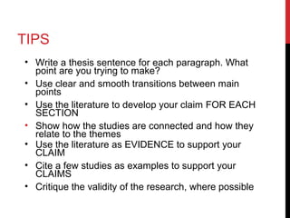 Literature Reviews and APA style | PPT