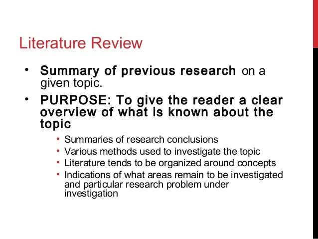 literature review