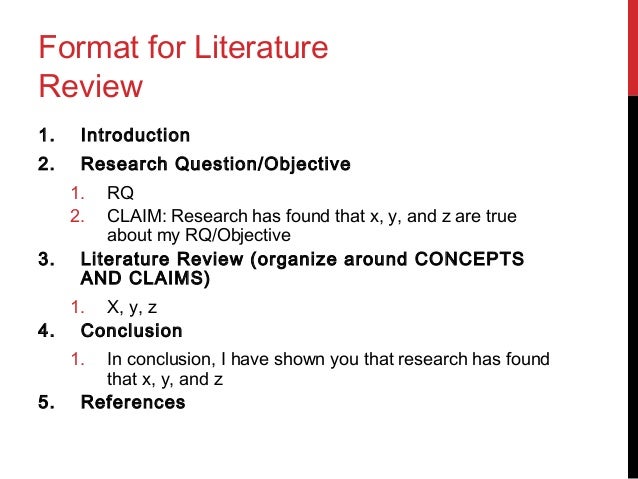 Apa format literature review sample paper