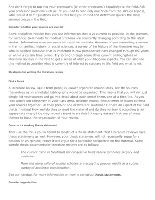 Sample literature review for research paper image