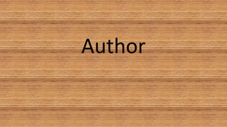 Author
 