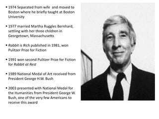  Rabbit Run, feared at first because of the obscenity, well received and no legal actions 