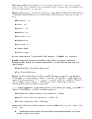 [Literature] a glossary of literary terms | PDF