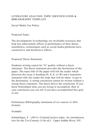 LITERATURE ANALYSIS TOPIC IDENTIFICATION & BIBLIOGRAPHY TEMPLATE.docx
