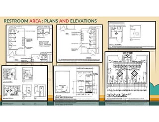 GO TO CONTENTS
RESTROOM AREA : PLANS AND ELEVATIONS
 