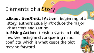 Literature and the Elements of the Story | PPTX