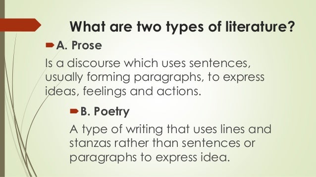 Literature And Its Types literature-and-its-types
