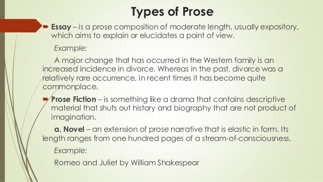 descriptive prose examples