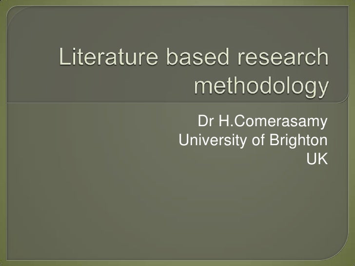 literature based research methodology