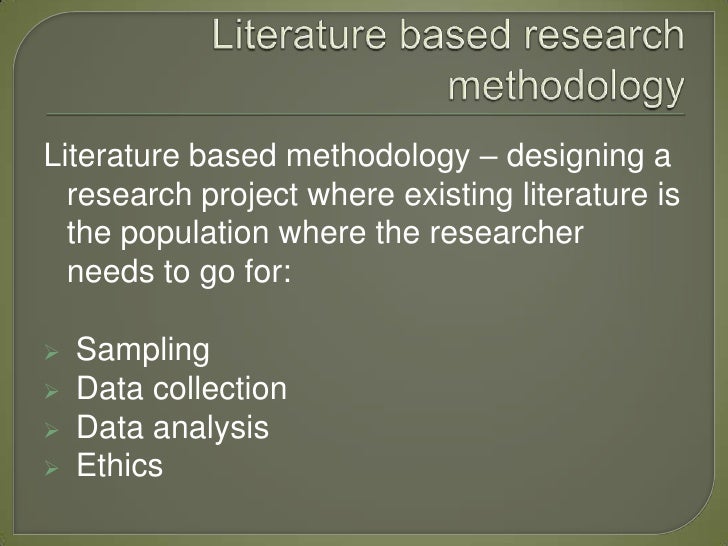 Literature Review Methodology | Literature Review Project Guidelines