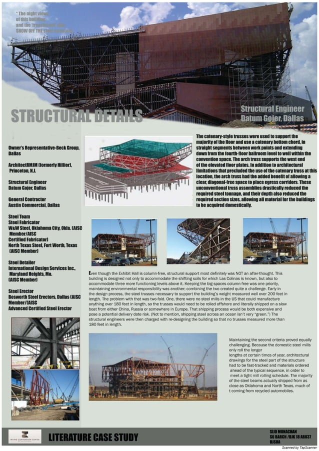 LITERATURE CASE STUDY CONVENTION CENTER