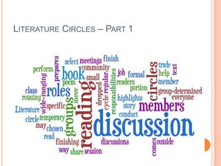 Literature Circles – Part 1 