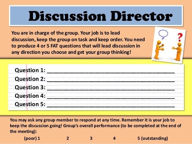 Literature Circles - Roles