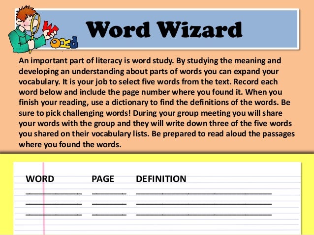 Literature Circles - Roles