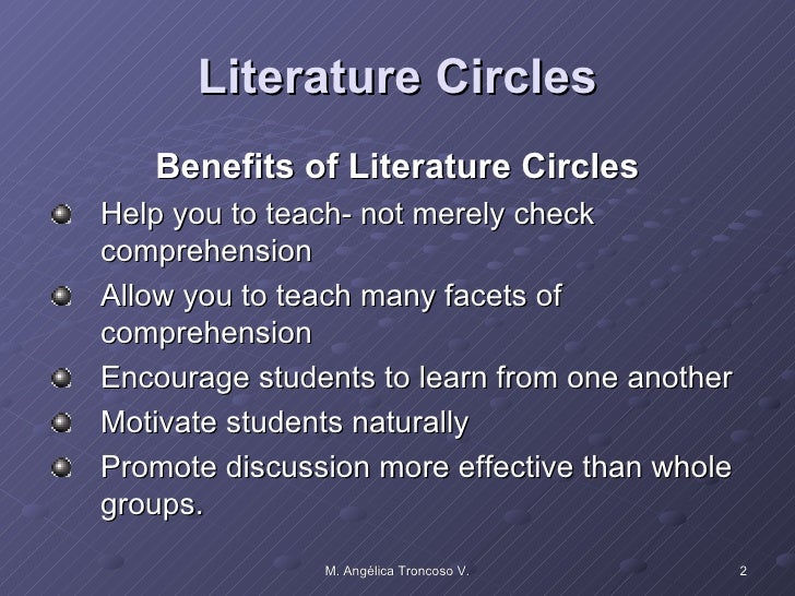 Literature circles ppt for lit 141210