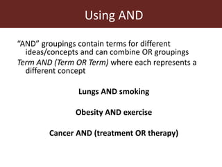 Systematic Literature Review Training:  Searching for Literature