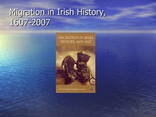 Literature Of Irish Exile, Autumn 2009 | PPT
