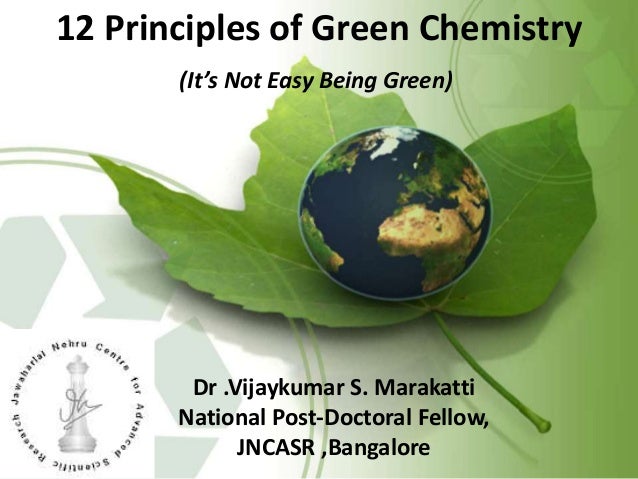 12 principles of green chemistry